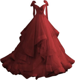 CWOAPO Layered Ruffles Tulle Prom Dresses Spaghetti Strap Ball Gowns Long Elegant V Neck Bow Formal Evening Dress 2025 14 Wine Red
