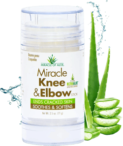 Miracle Knee & Elbow Stick with UltraAloe Gel for Dry, Cracked Skin, Soothes, Moisturizes, Promotes Healing, 2.5 oz 2.5 Ounce (Pack of 1)