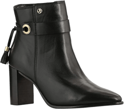 JATAREA Ankle Boots for Women - Stylish Leather with Block Heel - Comfortable & Easy Wear Womens Bootie - Cushioned Insole for Comfort - Fashionable and Versatile Design - SHIULI