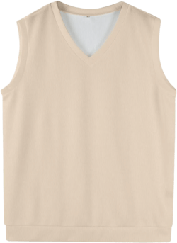Mens Sweater Vest Relaxed Fit V Neck Sleeveless Knitted Pullover Casual Spring and Fall Sweater Vest A Beige 4X-Large