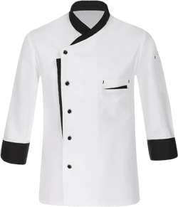 Unisex Men Women Long Sleeve Chef Jacket Coat Work Clothes Kitchen Restaurant Hotel Uniform 2836#white 4X-Large