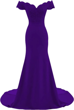 Lace Mermaid Prom Dresses for Women Off Shoudler Bridesmaid Dresses Long Sleeve Satin Formal Evening Party Gowns 4 Regency