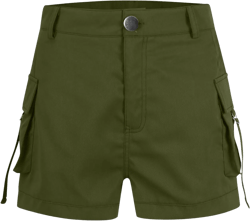 Cargo Shorts Women Casual High Waisted Chino Shorts Y2k Cute Summer Comfy Pull on Twill Denim Shorts with Pockets X-Large A02-army Green