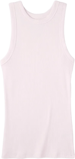 Women&#39;s Slim Fit Ribbed Tank Top - A New Day&#8482; Light Pink XS: Cotton Modal Blend, Crew Neck, Sleeveless