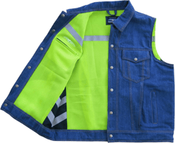 Missing Link Lawless Reversible Denim Safety Vest