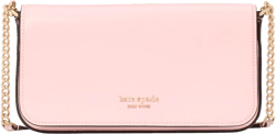 kate spade new york womens Devin Colorblocked Saffiano Leather Flap Chain Wallet Pastry Pink One Size