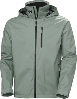 Helly-Hansen Crew Hooded Jacket 2.0 Small 485 Grey Cactus