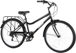 WEIZE Beach Cruiser Bike, 26 inch Commuter Bicycle for Adult 7-Speed Comfortable City Bikes with Rear Rack or Basket, Ergonomic Upright Design