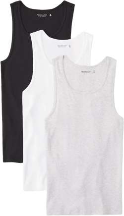 3-Pack Ribbed Tanks