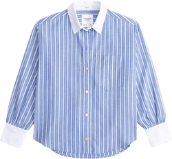 Gold Button Relaxed Oxford Shirt