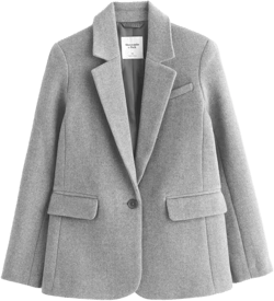 Wool-Blend Blazer