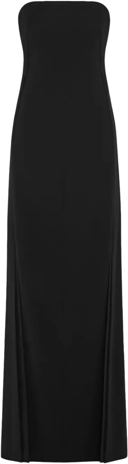 Anguelique crepe satin gown