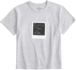 Short-Sleeve Maripol Graphic Skimming Tee