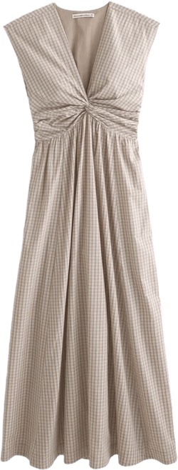Twist-Front Maxi Dress