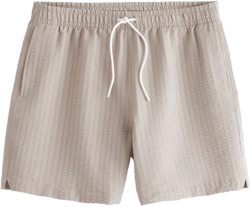 Pull-On Wide Seersucker Swim Trunk