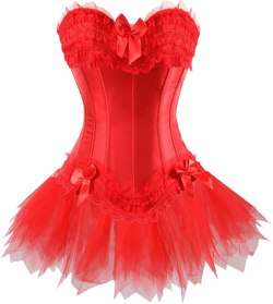 Women's Medieval Costume 2PCS Gothic Corset Skirt Set Ladies Lace Bodyshaper Bowknot Skirts Suit Halloween Outfits : Clothing, Shoes & Jewelry