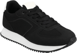 Journee Women's Flow Casual Sneakers, Black 8