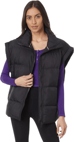Free People Women's in a Bubble Puffer Vest X-Small Black