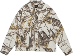 Men's Military Lapel Jacket Camouflage Cotton Long Sleeve Canvas Retro Wear Camo Printed Button Down Coat Jacket Large White