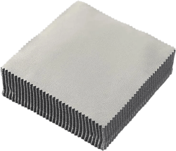 50 Pcs Microfiber Jewelry Cleaning Cloth Gold and Silver Cloth Small Watch Polishing Cloth Jewelry Wipes Cloth Silver Polish Cloth for Coins Gray