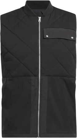 adidas Men's Go-to Quilited DWR Full Zip Vest Medium Black