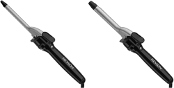 Revlon Perfect Heat Triple Ceramic Curling Iron Bundle with 1/2 Inch and 3/4 Inch Barrels for Silky Smooth Curls