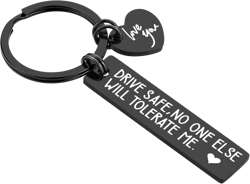 Lcbulu Valentine's Day Gifts for Him Men - Drive Safe Keychain Gifts for Boyfriend Husband Birthday Gifts from Girlfriend