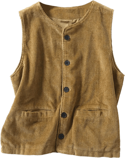Womens Vintage Corduroy Vest Sleeveless Button Front Lightweight Corduroy Waistcoat with Pockets Khaki Medium