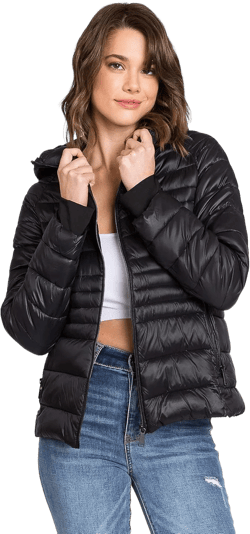 Love Tree Women's Packable Puffer Jacket - Ultra Lightweight Long-Sleeve Zip Up Puffer Jacket