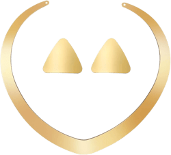 JiaDuo Princess Costume Accessories Set Women Gold Necklace and Earrings Halloween Dress Up Jewelry