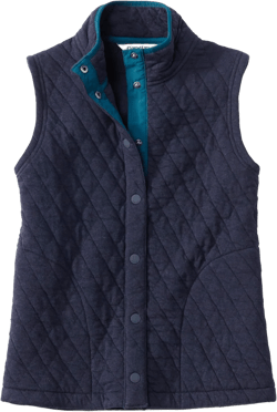 Orvis Women's Outdoor Quilted Snap Vest X-Small True Navy Heather