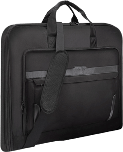 MOSISO Garment Bags for Travel, Travel Suit Bag for Men Women, Suit Luggage Bag for Business, Foldable Carry on Garment Handbag for Hanging Clothes, Duffel Suitcase with Shoulder Strap, Black