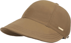 Sun Hat with Ponytail Hole for Women Summer Quick Dry Wide Brim Waterproof Beach Hat UV Protection Baseball Cap UPF 50+ Coffee