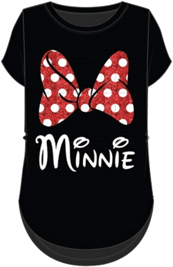 Disney Minnie Mouse Red Sparkle Bow T-Shirt for Mom and Daughter