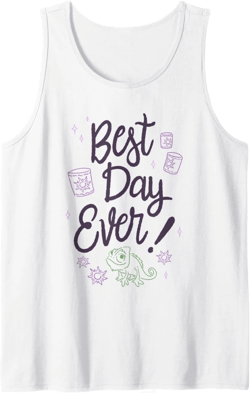 Disney Tangled Best Day Ever! Pascal Outline Portrait Tank Top