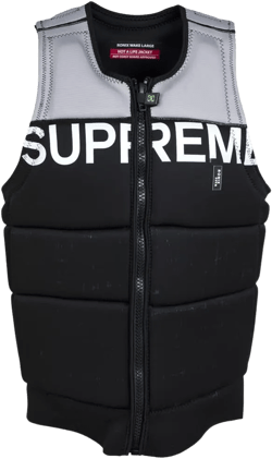 Ronix Supreme CE Approved Impact Vest, Black/Dove Grey X-Large