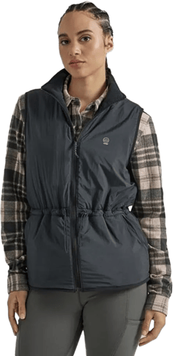 Wrangler Womens Atg Black Reversible Vest