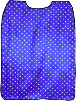 36" Blue & White Stars Satin Cape - Adult Kids Superhero Costume