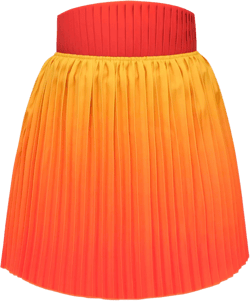 Andrea Iyamah Women's Orange Kata Ombré Satin Pleated Corset Mini Skirt