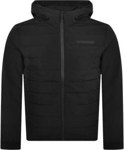 Calvin Klein Men's Black Technical Hooded Jacket