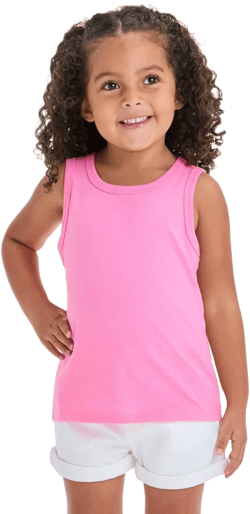 Toddler Girls&#39; Tank Top - Cat &#38; Jack&#8482; - Clay Pink 5T: Relaxed Fit, Below Hip
