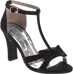 Badgley Mischka Kayla Heel Dress Sandals - Black, Size: 3