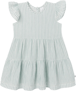 Modern Moments™ by Gerber Mommy and Me Toddler Girls' Gauze Dress, Teal Stripe, 4T