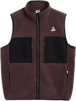 Nike ACG 'Arctic Wolf' Men's Full Zip Vest Medium Baroque Brown/Black