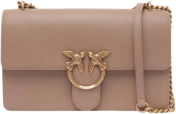 Women's Natural Bird Chain Strap Shoulder Bag