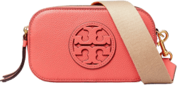 Women's Red Mini Miller Leather Crossbody Bag