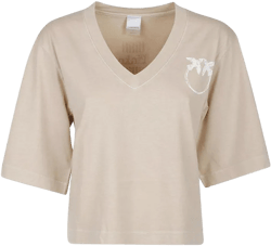 Women's Natural Logo Printed T-Shirt