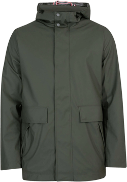 HUNTER Men's Green Logo Rain Jacket