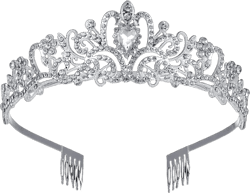 AOWOO Silver Crystal Tiaras and Crowns, Headband Princess Elegant Crown with Combs for Women Girls, Queen Crowns Rhinestone Princess Tiaras for Bridal Birthday Prom Cos-play Costume Christmas