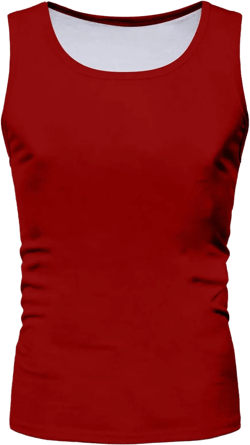 Caqnni Men's Tank Tops Cotton Performance Sleeveless Casual Classic T Shirts Big And Tall Tank Tops For Men for Running Workout Muscle Tee (A09-Red,L)